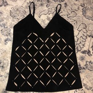 NWOT Barbara Bui Suede Goatskin Top